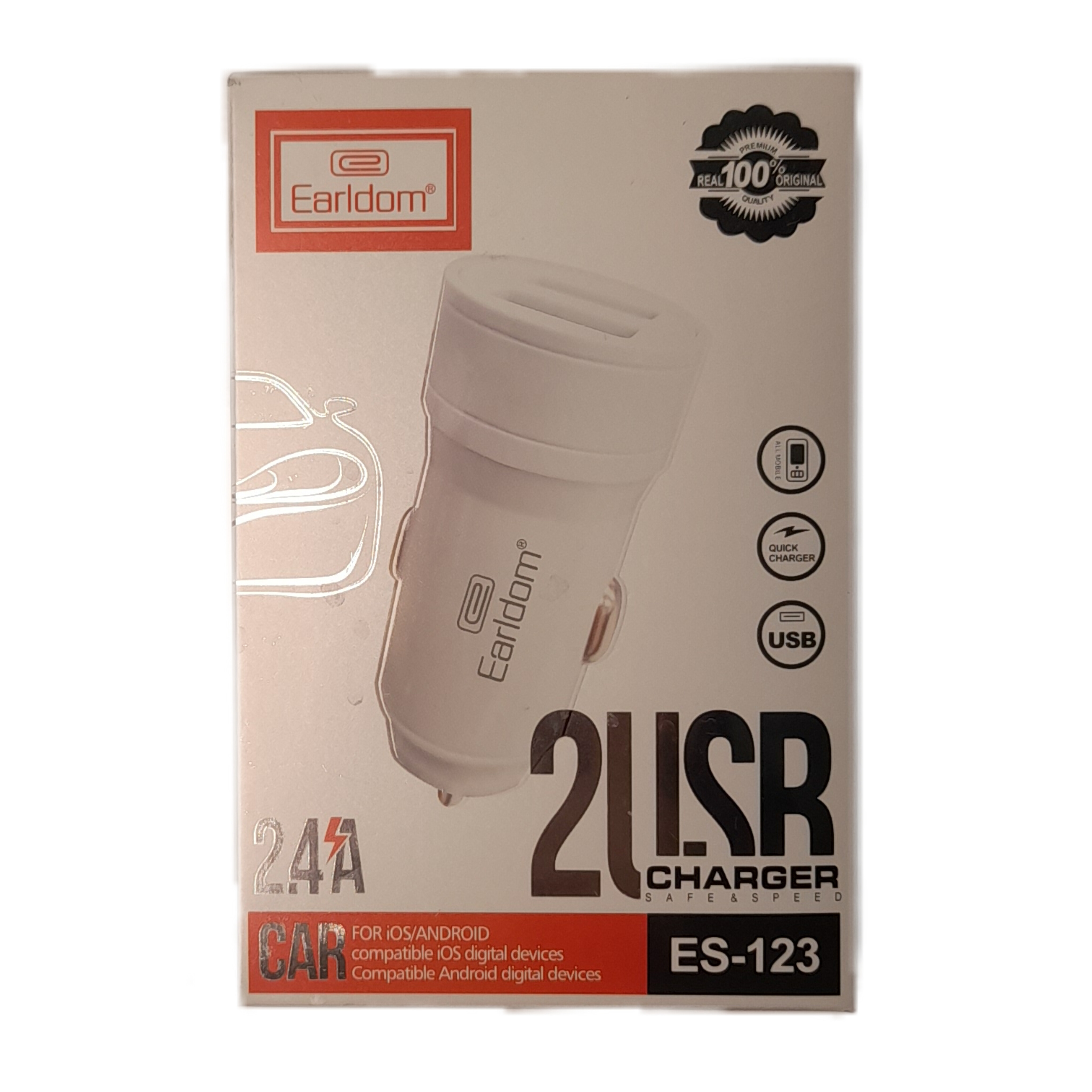 فندکی ماشین USB خور برند EARLDOM مدل ES-123