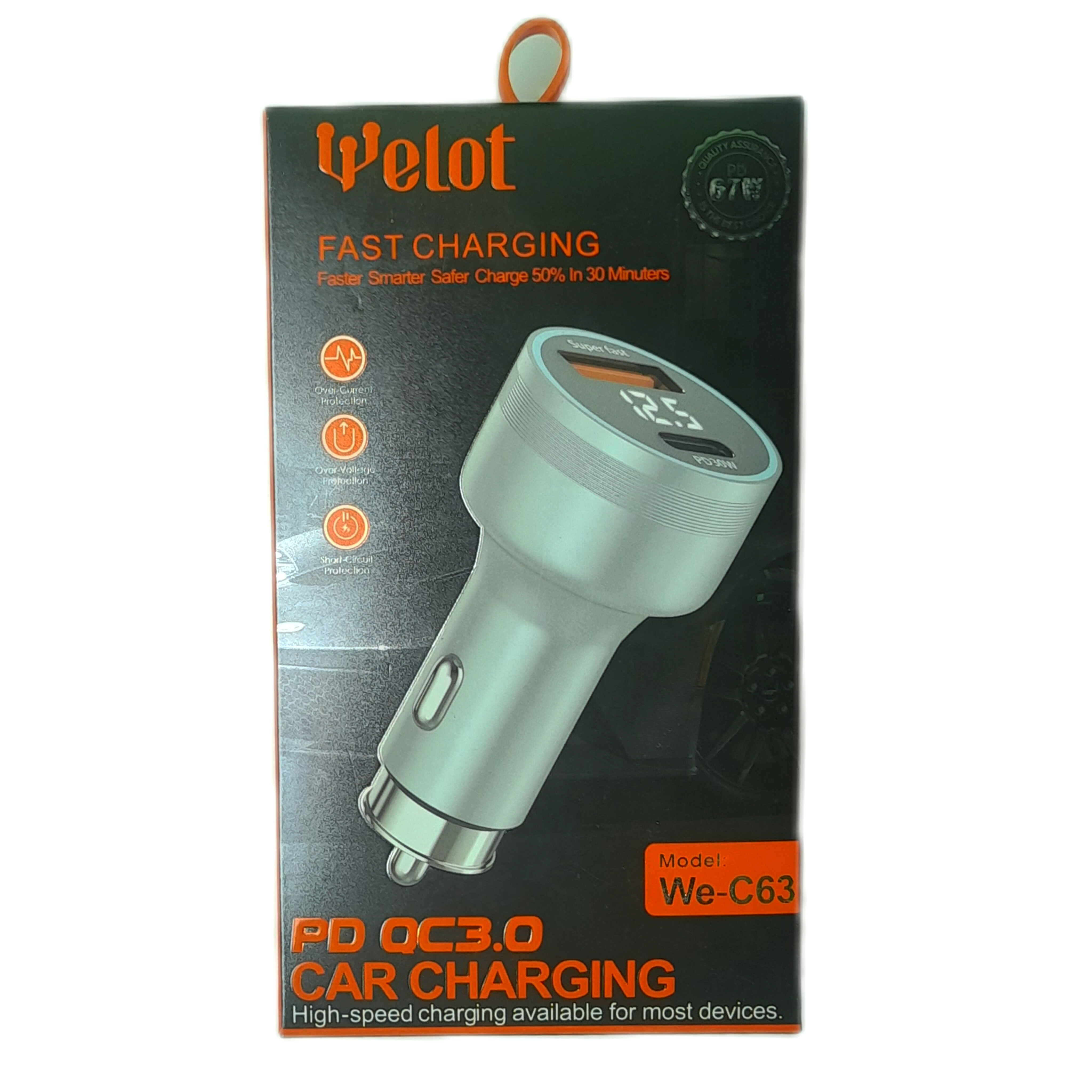 فندکی ماشین برند welot 67w مدل We_C63